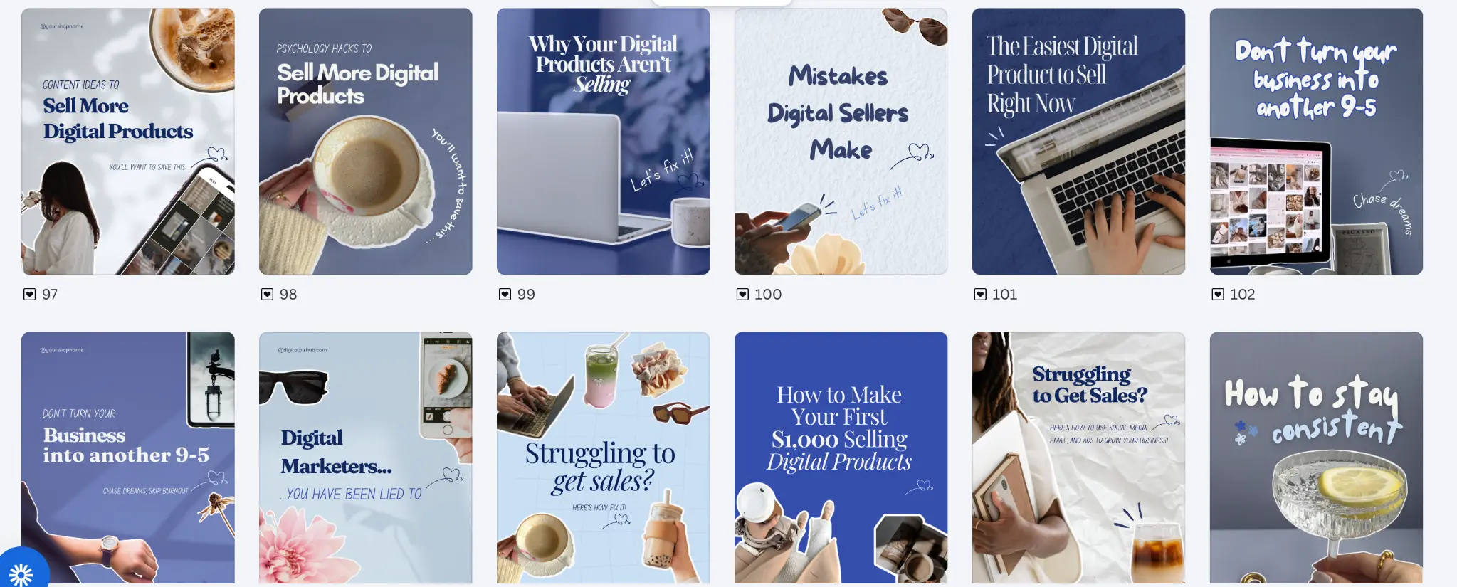 Digital products and online business content 3