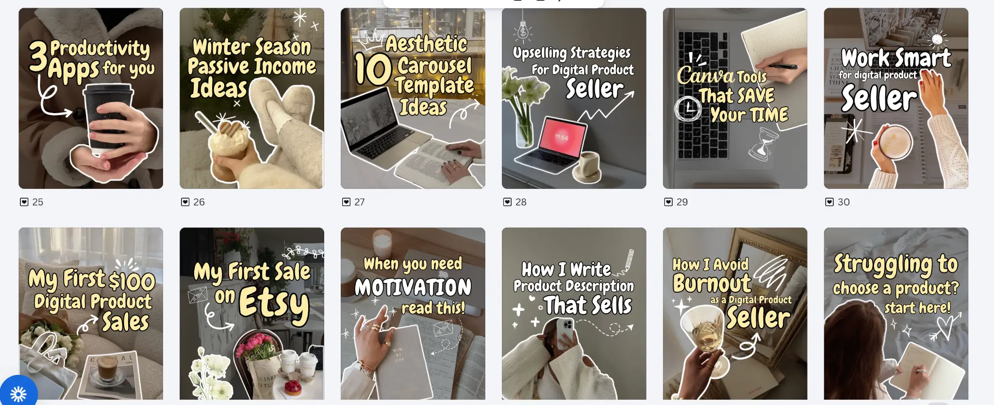 Digital products and online business content 4