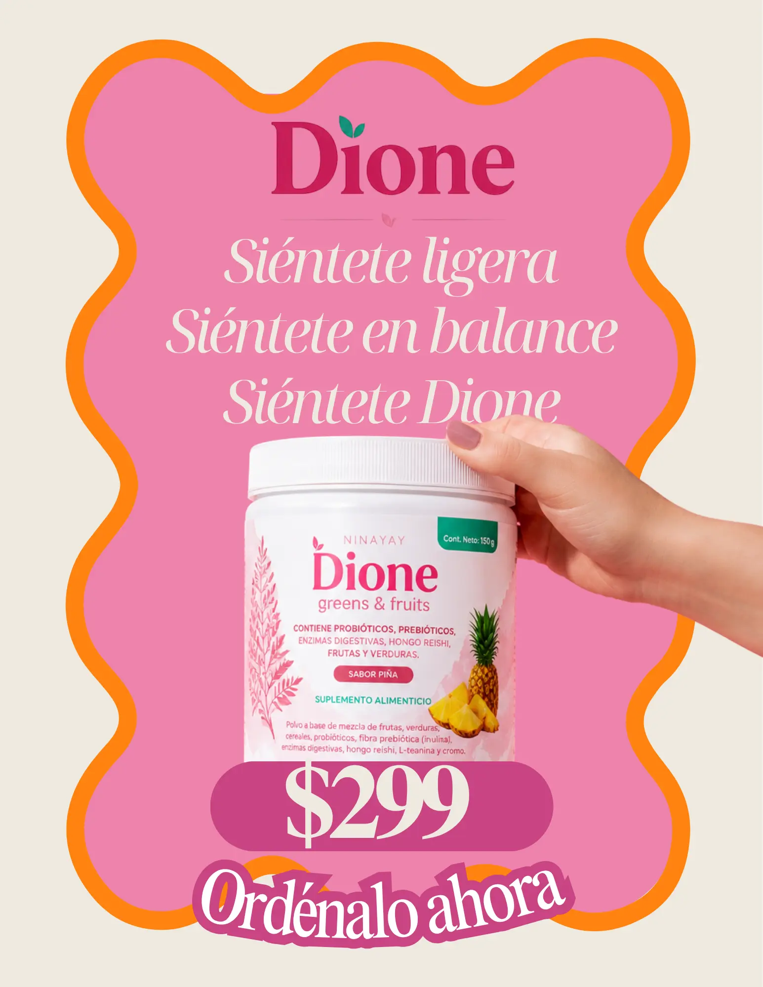 Flyer promocional Dione