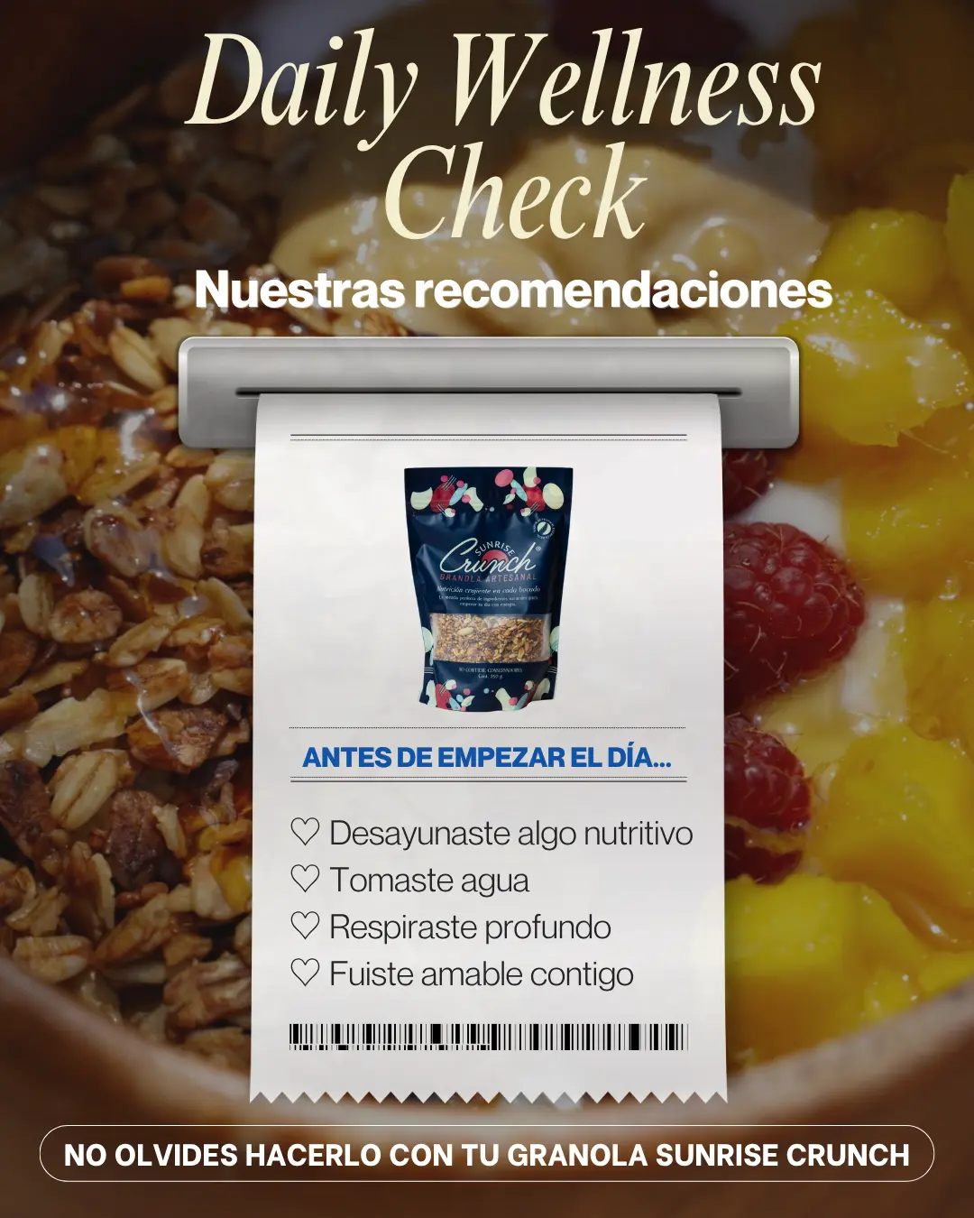Daily wellness check de Sunrise Crunch